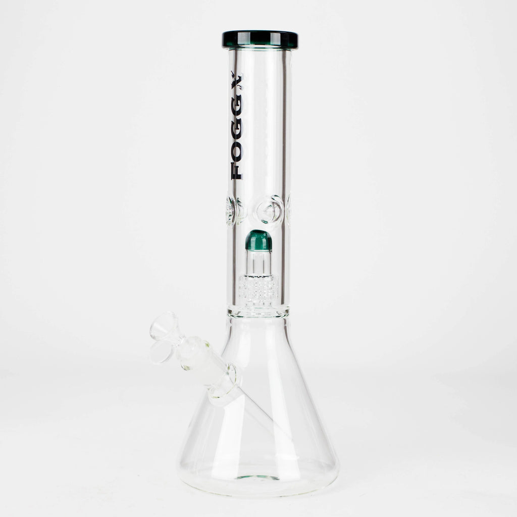 FOGGX | 14" Glass Water Pipe with Percolator [FT187]
