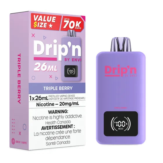 Drip'n by Envi 26mL (Box of 5) | 70,000 Puff Wholesale Vape Toronto