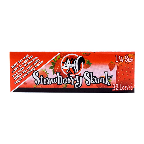 Skunk Strawberry Rolling Papers 1 1/4 Size Pack/32