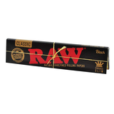 RAW Black King Size Slim Papers | 50 Pack Display