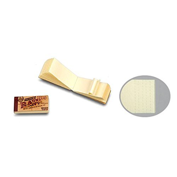 RAW Perforated Wide Cotton Tips | 50 Packs/Box | Wholesale