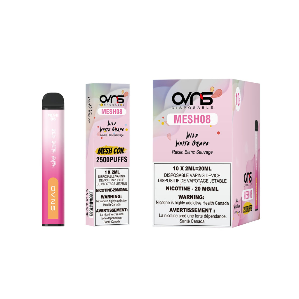 OVNS Mesh 08 - 2500 Puffs |20 Mg/ml | Mesh Coil Technology (Pack of 10 available)