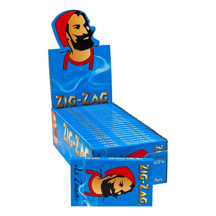 Zig-Zag Blue Slow Burning Papers | Wholesale Box of 25