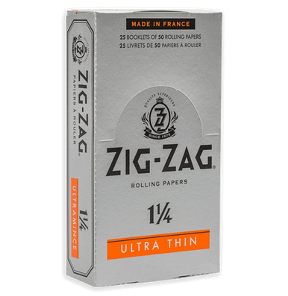 Zig-Zag Ultra Thin 1 1/4 Rolling Papers | Wholesale Box of 25