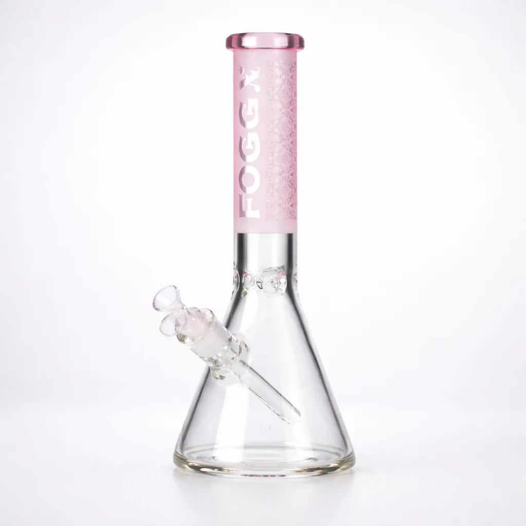 FOGGX 14" Sandblasted Beaker Water Pipe (7mm) | FT292 Wholesale