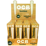 OCB BAMBOO CONE 1 1/4 6PACK 24/CASE