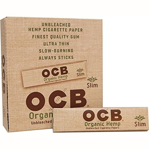 OCB Organic Hemp Slim Papers | 50 Pack Display