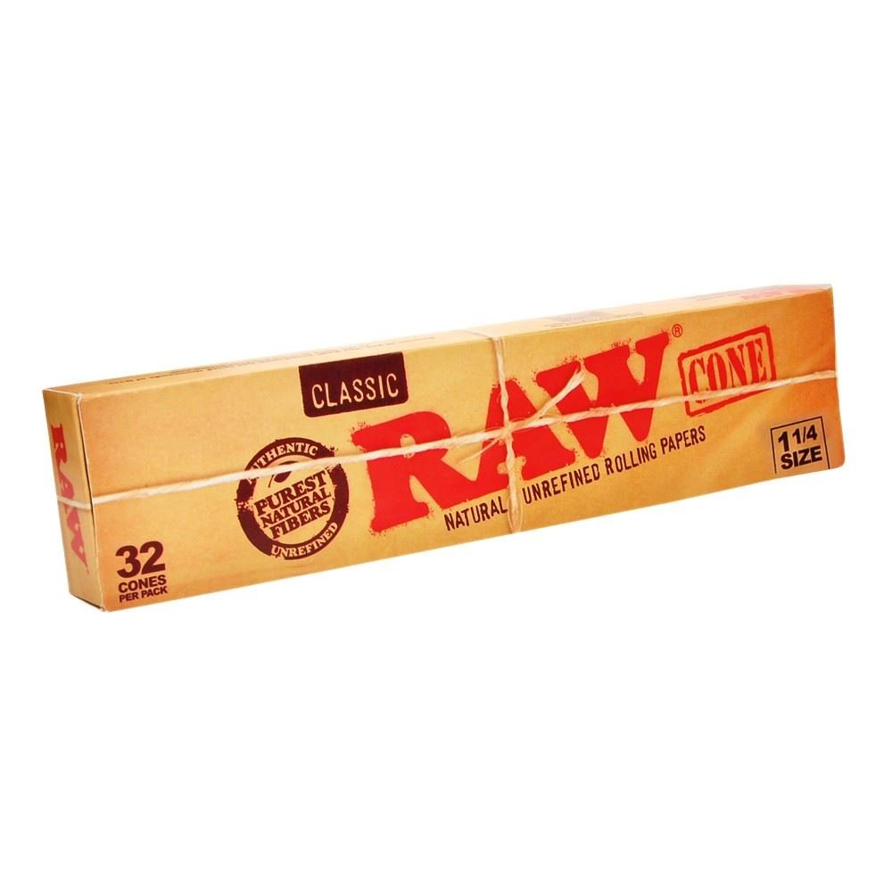 RAW Classic 1 1/4 Cones | 32 Pack Display