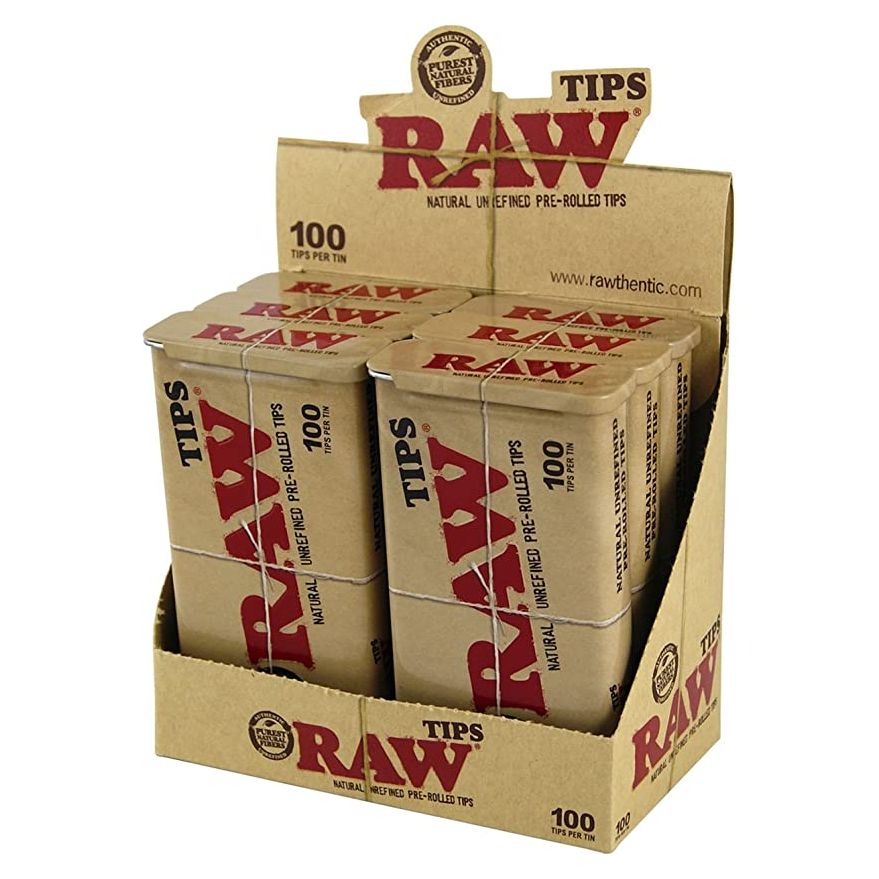 RAW Pre-Rolled Tips | Bulk Tin 600ct
