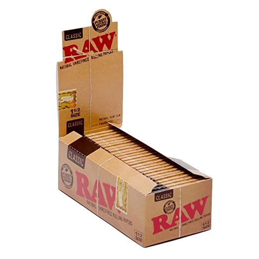 Raw Classic 1 1/2 Rolling Papers - 25ct