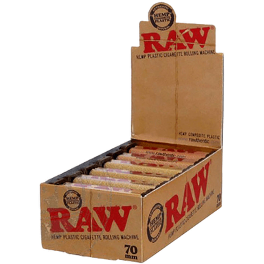 Raw Hemp Plastic 70mm Rolling Machine - 12ct