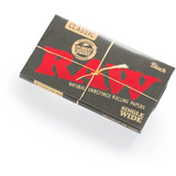 RAW Black Single Wide Papers | 24 Pack Display