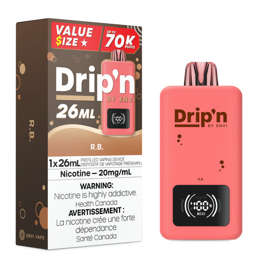 Drip'n by Envi 26mL (Box of 5) | 70,000 Puff Wholesale Vape Toronto