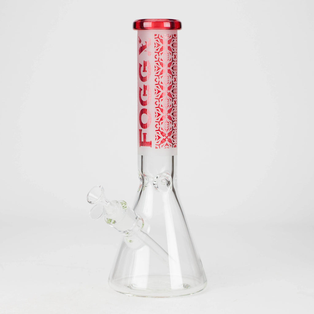 FOGGX 14" Sandblasted Beaker Water Pipe (7mm) | FT292 Wholesale