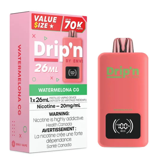 Drip'n by Envi 26mL (Box of 5) | 70,000 Puff Wholesale Vape Toronto